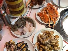 -绿岛港轩海鲜烤肉涮锅自助餐厅