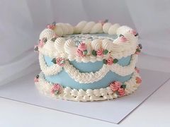 6英寸复古风动物奶油蛋糕-艾加柒克蛋糕茶歇甜品台(春熙路店)