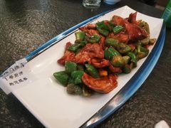 腊八蒜炒肚片-福临门酒店·海鲜·家常菜·浑锅