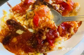 Baked Tomato Sauce Steak Rice