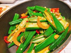 小炒秋葵-小大董·烤鸭(凤凰汇店)