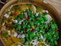 青椒煮牛蛙-胖子菜馆(花园餐厅店)