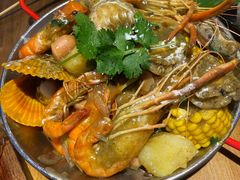 手抓海鲜黄咖喱味-仓库南洋海鲜小排档(柳河路店)