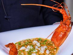 小青龙烧蟹粉豆瓣鸡头米-新光酒家·河豚·海鲜·蟹料理(浦东店)