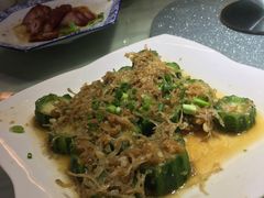 金银蒜胜瓜蒸银鱼仔-老廣食堂(区庄店)