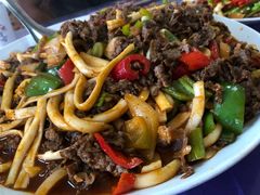 炒羊肉片-靖远牛记羊羔肉餐厅(丰源小区店)