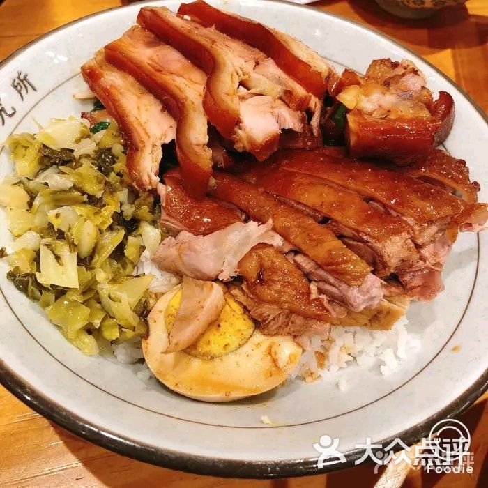 狮头牌卤味研究所狮头牌鹅肉双拼猪手饭图片-北京快餐简餐-大众点评网