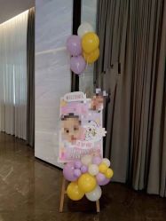 -团子宝宝宴派对百日宴生日布置策划·求婚策划·气球布置别墅民宿