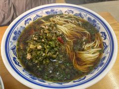 雪菜肉丝面-谈灵农家柴爿菜饭