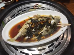 雪菜黄花鱼-三个渔夫·蒸汽海鲜(小白楼店)