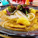 团购咗个88文套餐，有一大个鸭脚煲，青菜，麺