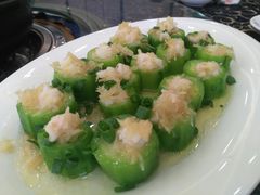 鲜虾瑶柱蒸胜瓜-祈胜邨•顺德鱼生•顺德菜(容桂店)