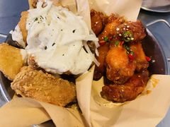 炸鸡一半一半-富乐满韩国正宗炸鸡韩国料理(虹泉路店)