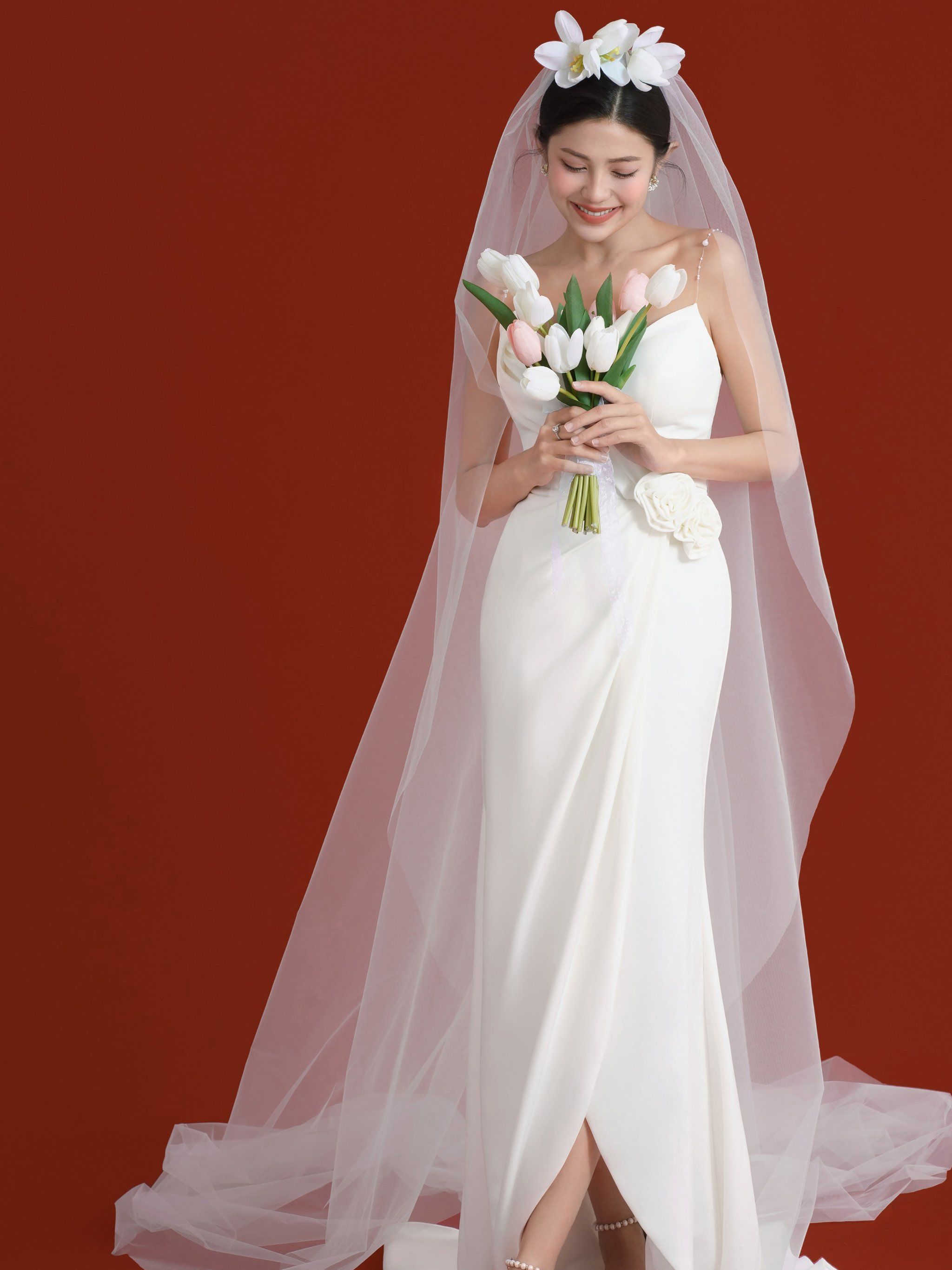 婚纱照浓情红色系