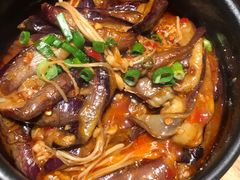 茄子金针菇煲-湘间田舍(北仑银泰店)