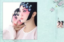 -后宫·古装汉服京剧儿童亲子全家福摄影