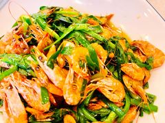 韭菜炒小河虾-烧肉馆(古北水镇景区店)