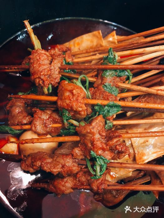 食全食美冷锅串串(青年街店)香菜牛肉图片