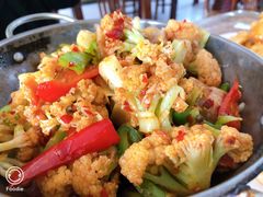 干锅有机菜花-李连贵熏肉大饼(天通苑店)