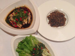 活捉凤尾，手撕牛肉和口水鸡-重庆解放碑帝晶酒店·雅轩中餐厅