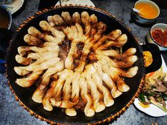 大公鸡粘卷子-华盛园卷子王农家菜水库鱼