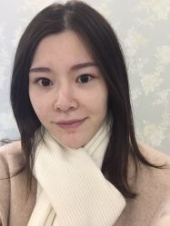 刚刚做完 眉、眼线、就这么自然  素颜哦-平萍纹绣韩式半永久定妆