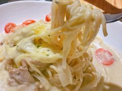 烤鸡肉水牛芝士忌廉汁意粉-Ufufu cafe(天神巷店)