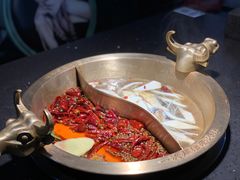 菌汤鸳鸯锅-锅说大脸毛肚重庆老火锅(佐阾店)