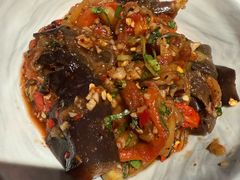 滇味凉拌茄子-浩海火燒雲傣家菜(芮欧百货店)