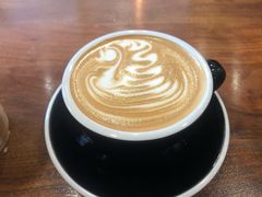 Latte-black rainbow coffee