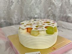 双色蜜瓜啫喱蜜蛋糕-福气鲜活面包·生日蛋糕