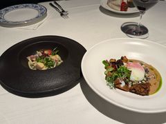 61.5°低温慢煮温泉蛋配鹅肝粒-领仕扒房(长春店)