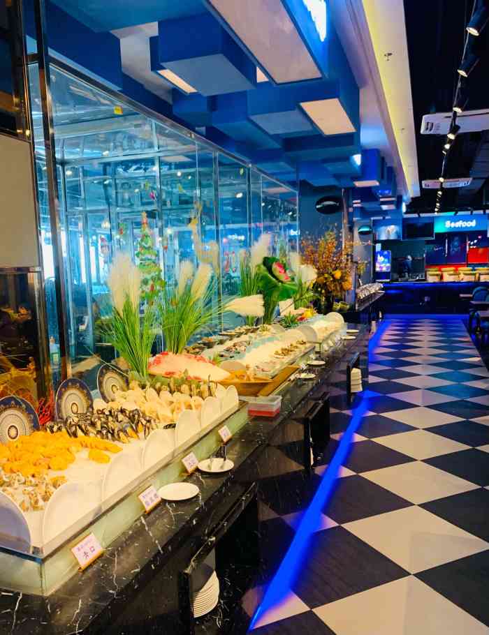 曼格海鲜自助西餐厅(优城店)-"可能是因为不是周末的原因,菜品没有