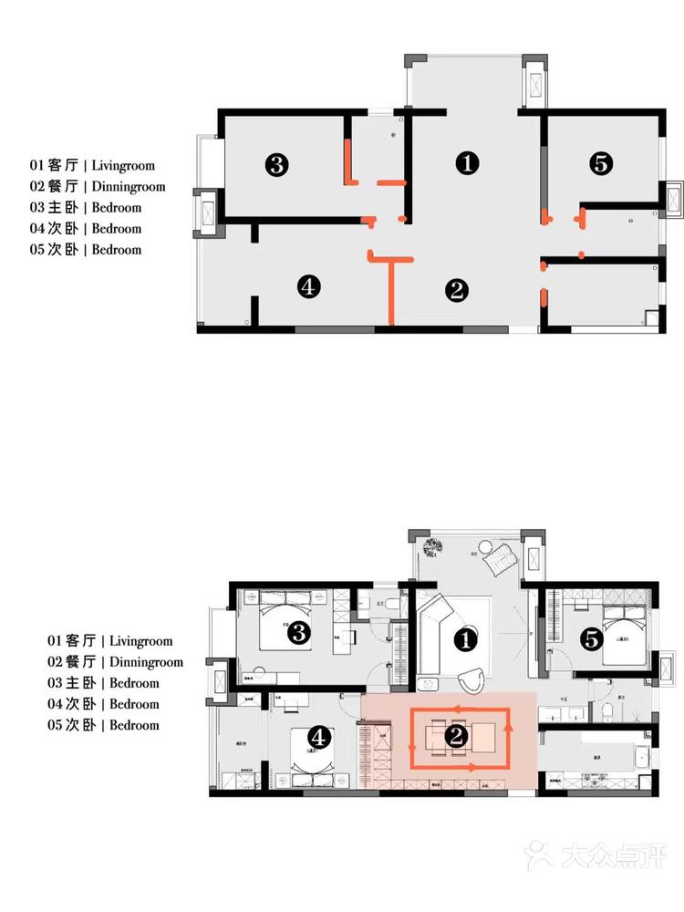 户型分析 | 意式暗黑风格·洄游动线 -大众点评