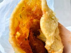 -小红车炸蛋葱油饼
