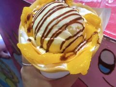 芒果香草可丽饼冰淇淋-可丽小屋(中山路店)