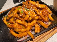 铁板鱿鱼-船歌·鱼水饺青岛菜(金狮广场店)