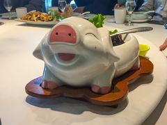 -海派美食·家宴海鲜青岛菜·石锅鲽鱼头(东方城店)