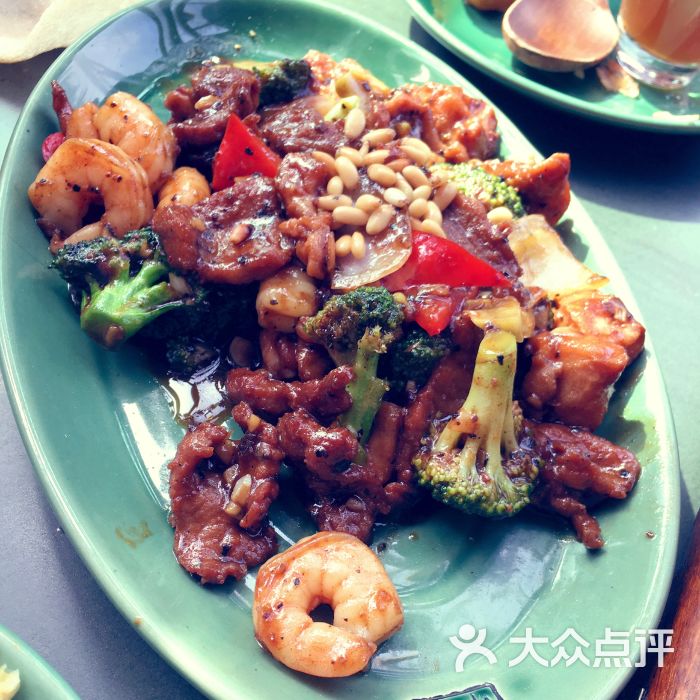 松仁海鲜爆三样