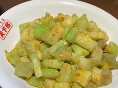 丝瓜炒盐蛋黄-天下客饭店(中山路店)