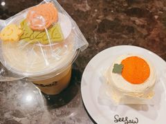 好柿橙双戚风蛋糕-Seesaw Coffee(环贸iapm店)