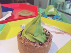 抹茶冰淇淋-茶是一枝花泡茶店