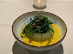 南瓜汁烩野米白玉嫩蔬菜-广舟(千禧店)