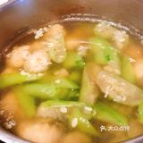 丝瓜吃不够，做成丸子汤也喜欢