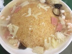 三鲜锅巴-北大地皖峰饭馆