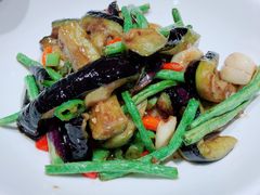 茄子豇豆-鸡毛店·川菜(双楠店)