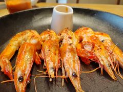 初榨橄榄油蒜香大虾配虾油辣酱-五感食喜(南城店)