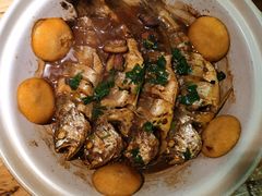 砂锅炖黄花鱼-吕氏疙瘩汤·私家菜馆(慈云寺店)