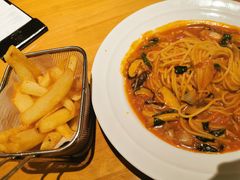 罗勒番茄菌菇意大利面-新贝乐意大利餐厅(苏州中心店)