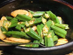 豆酱炒秋葵-南拳十三姨·潮汕砂锅粥(世纪金源店)